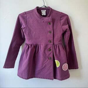 Matilda Jane Girls Willow Jacket Purple Secret Fields Amethyst Size 8 Boho Cozy